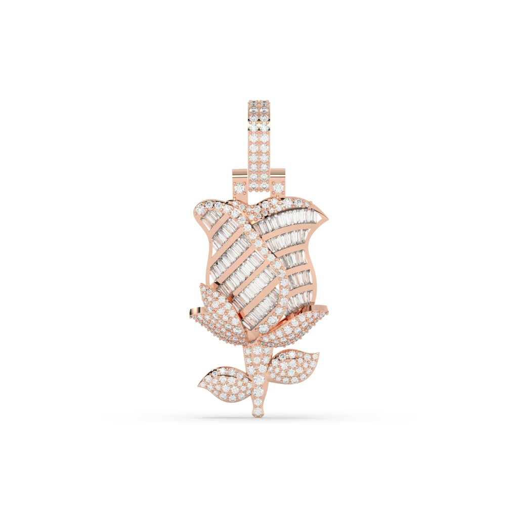 Diamond Rose Gold Pendant Charm