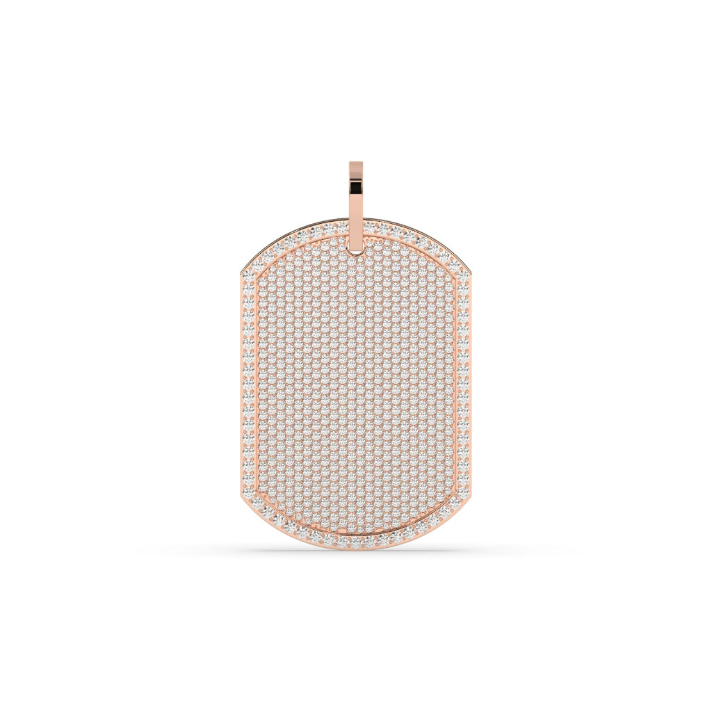 Full Iced Diamond Dog Tag