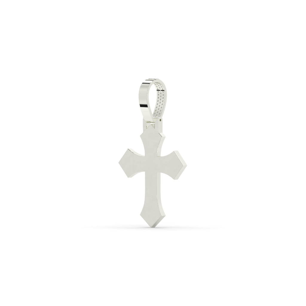 Iced Out Gothic Cross Pendant