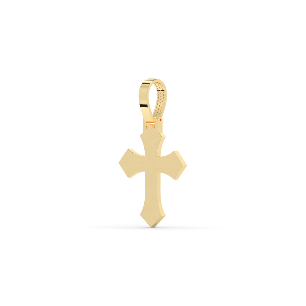 Iced Out Gothic Cross Pendant