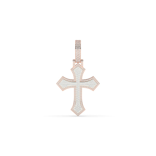 Iced Out Gothic Cross Pendant