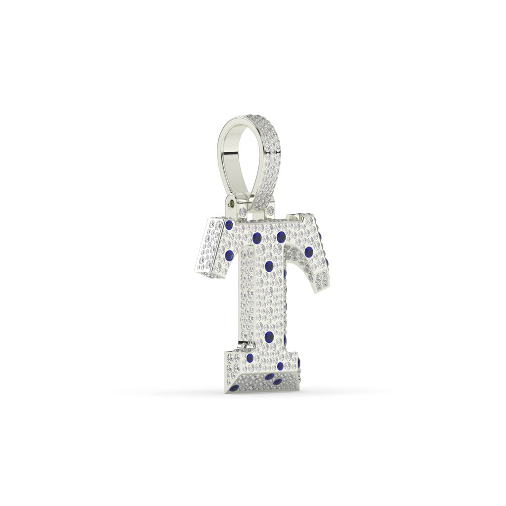 Timeless T Blue Diamond Pendant
