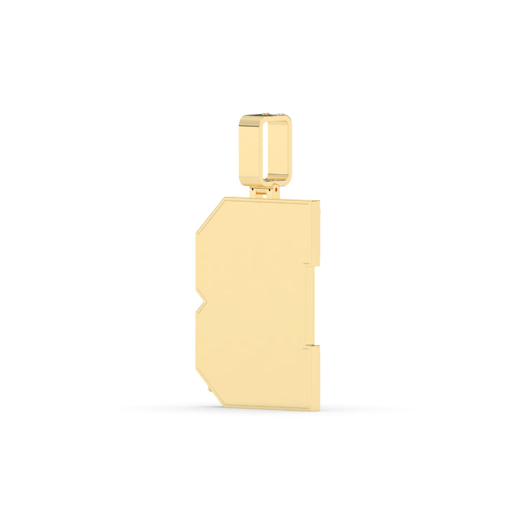 Barbed Wire B Iced Pendant