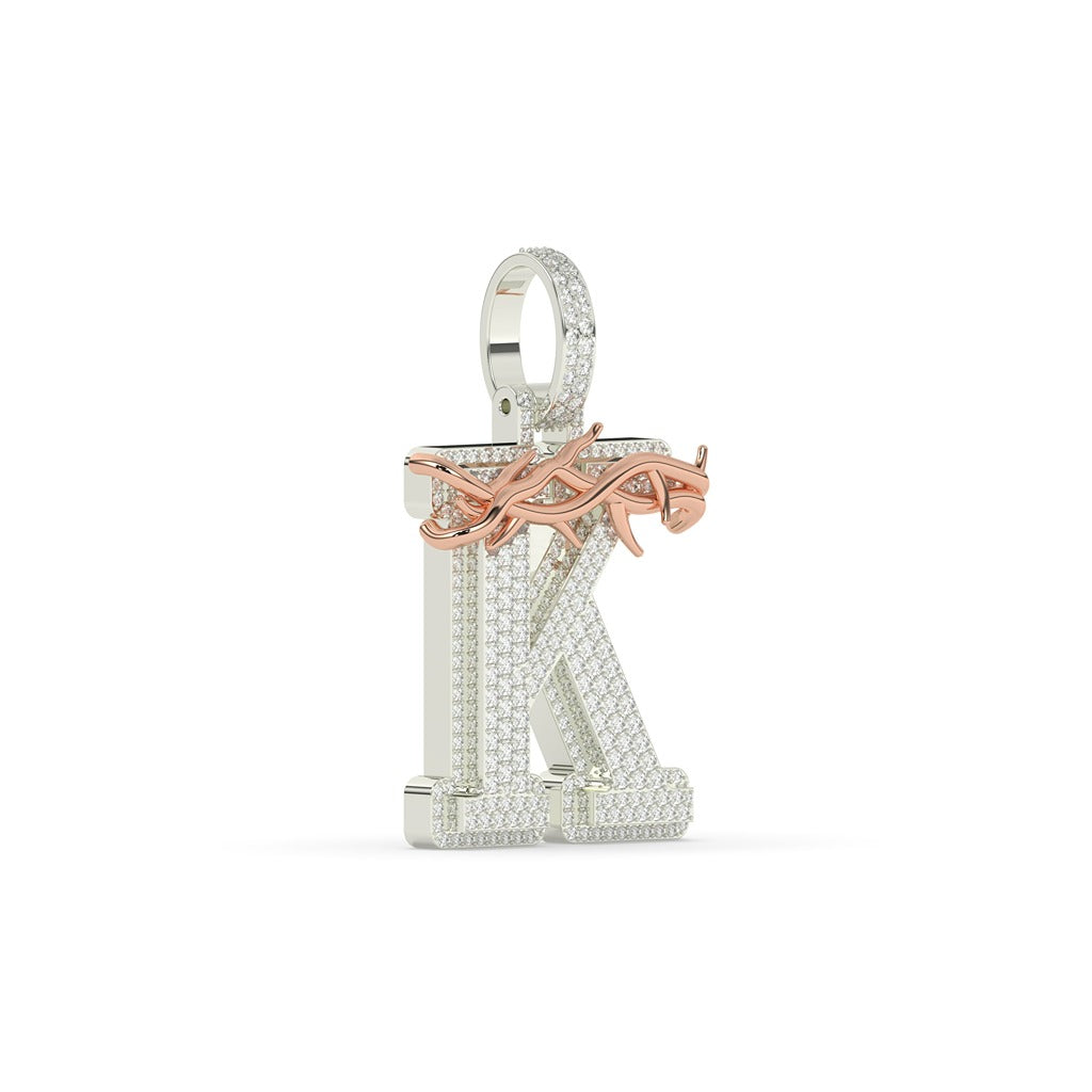 Thorn Crown K Diamond Pendant