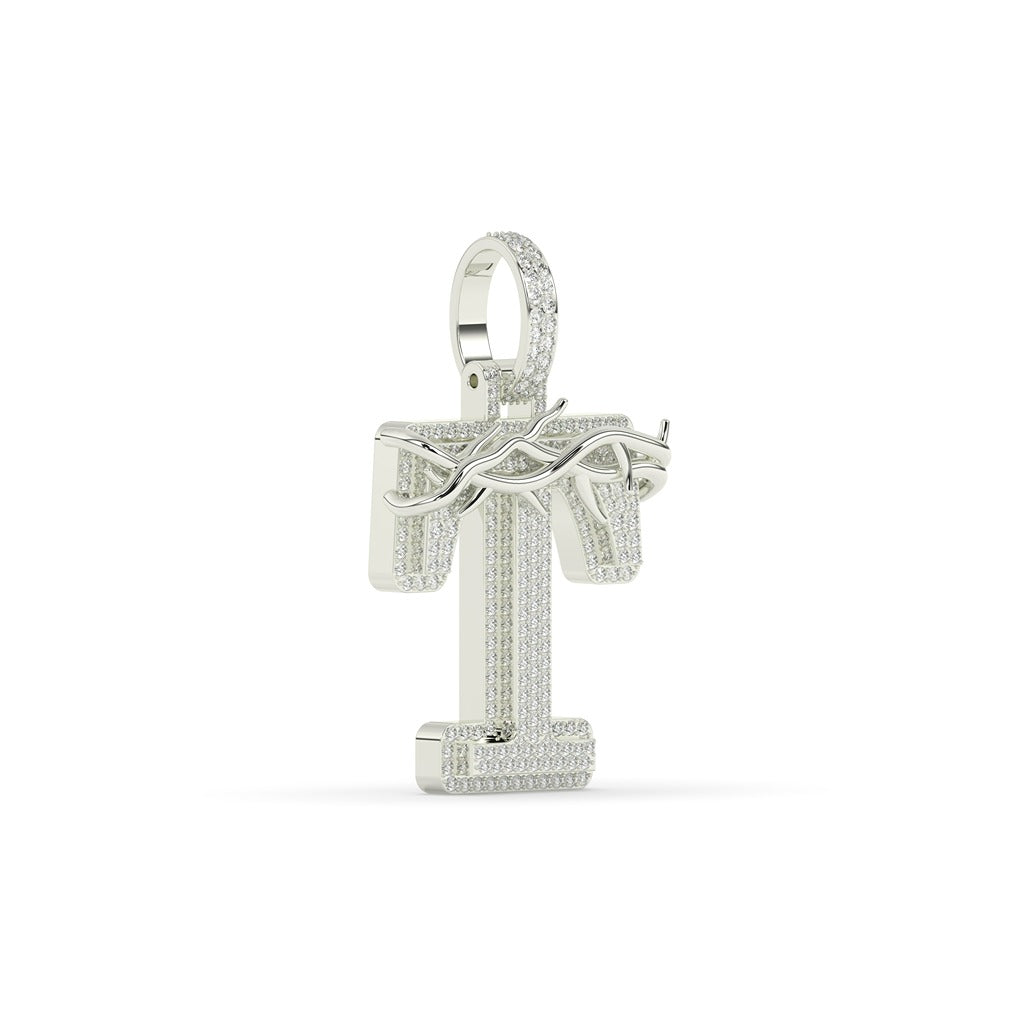 Crowned Glory T Iced Pendant