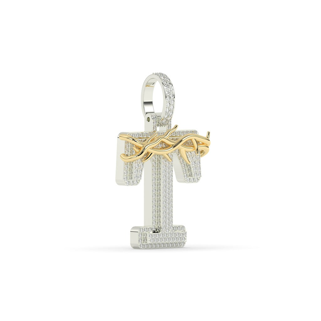 Crowned Glory T Iced Pendant
