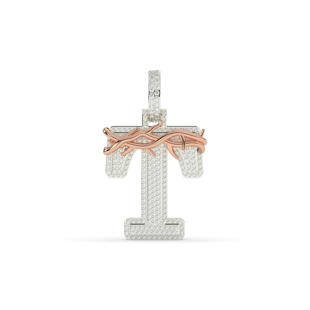 Crowned Glory T Iced Pendant