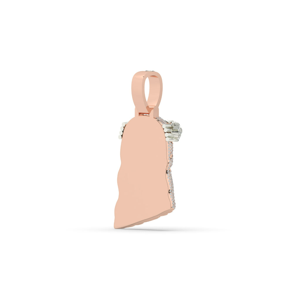Divine Jesus Diamond Pendant