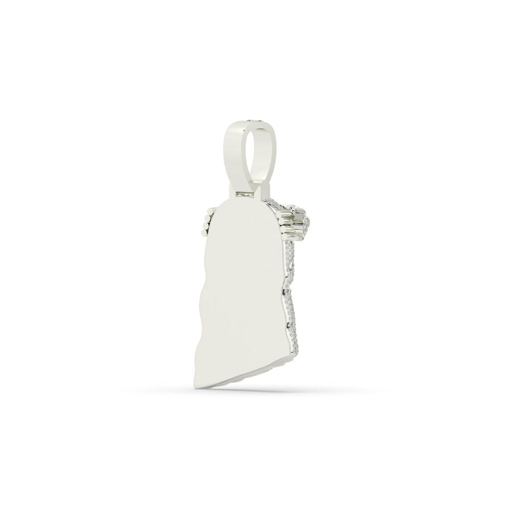 Divine Jesus Diamond Pendant