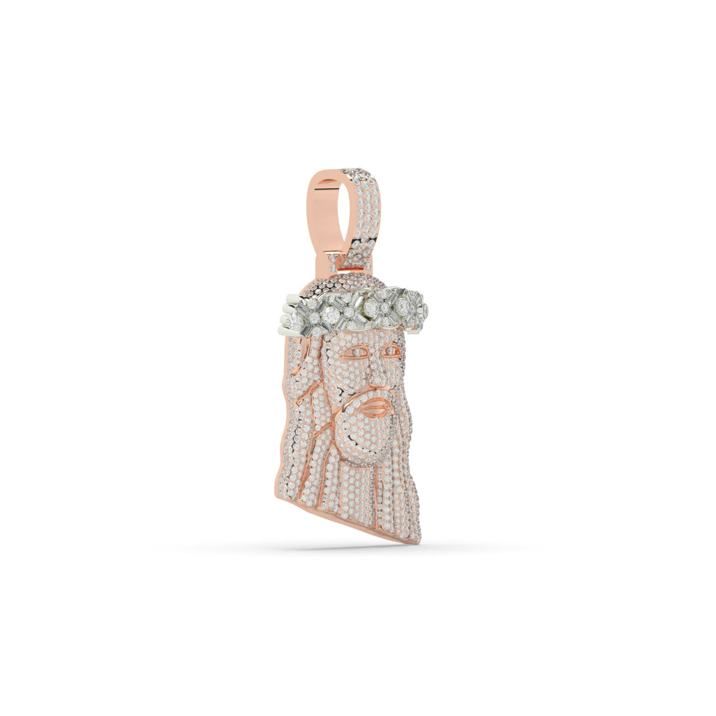 Divine Jesus Diamond Pendant