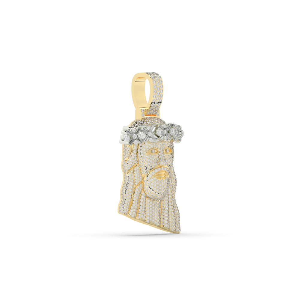 Divine Jesus Diamond Pendant