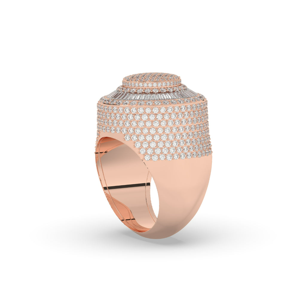 Radiant Triple Layer Circle Ring