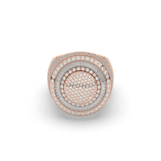 Radiant Triple Layer Circle Ring