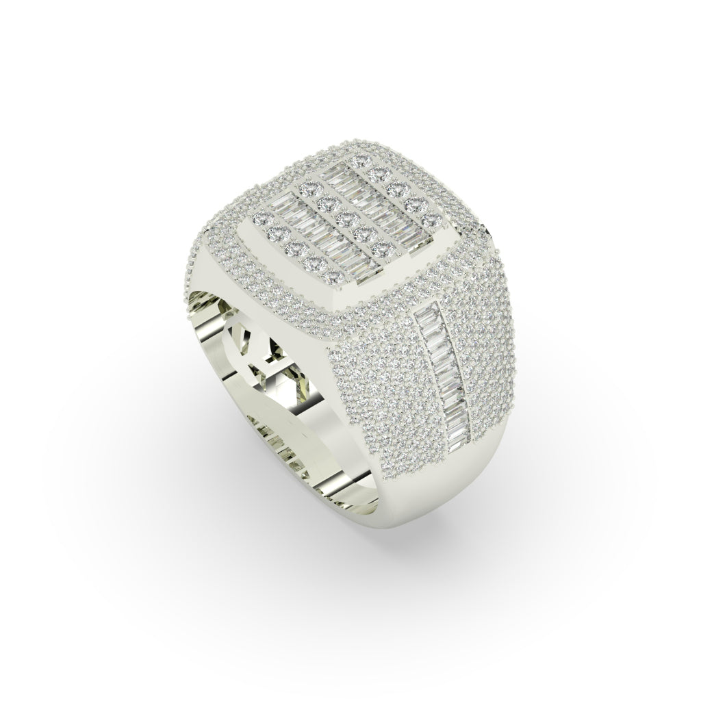 Bold Cushion Cut Cluster Ring