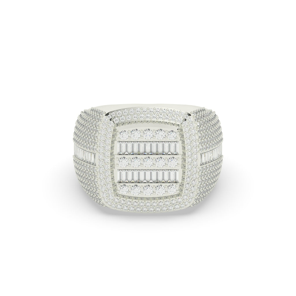 Bold Cushion Cut Cluster Ring
