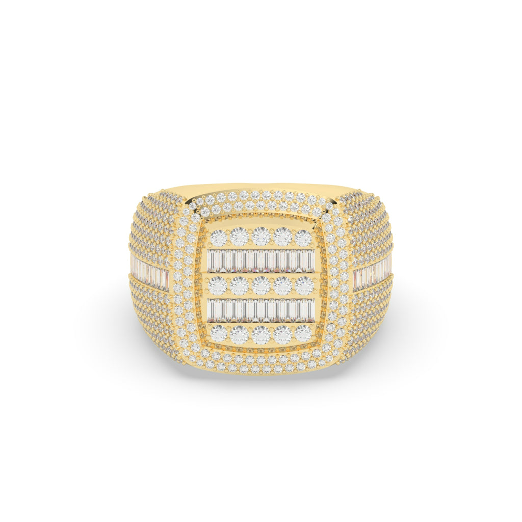 Bold Cushion Cut Cluster Ring