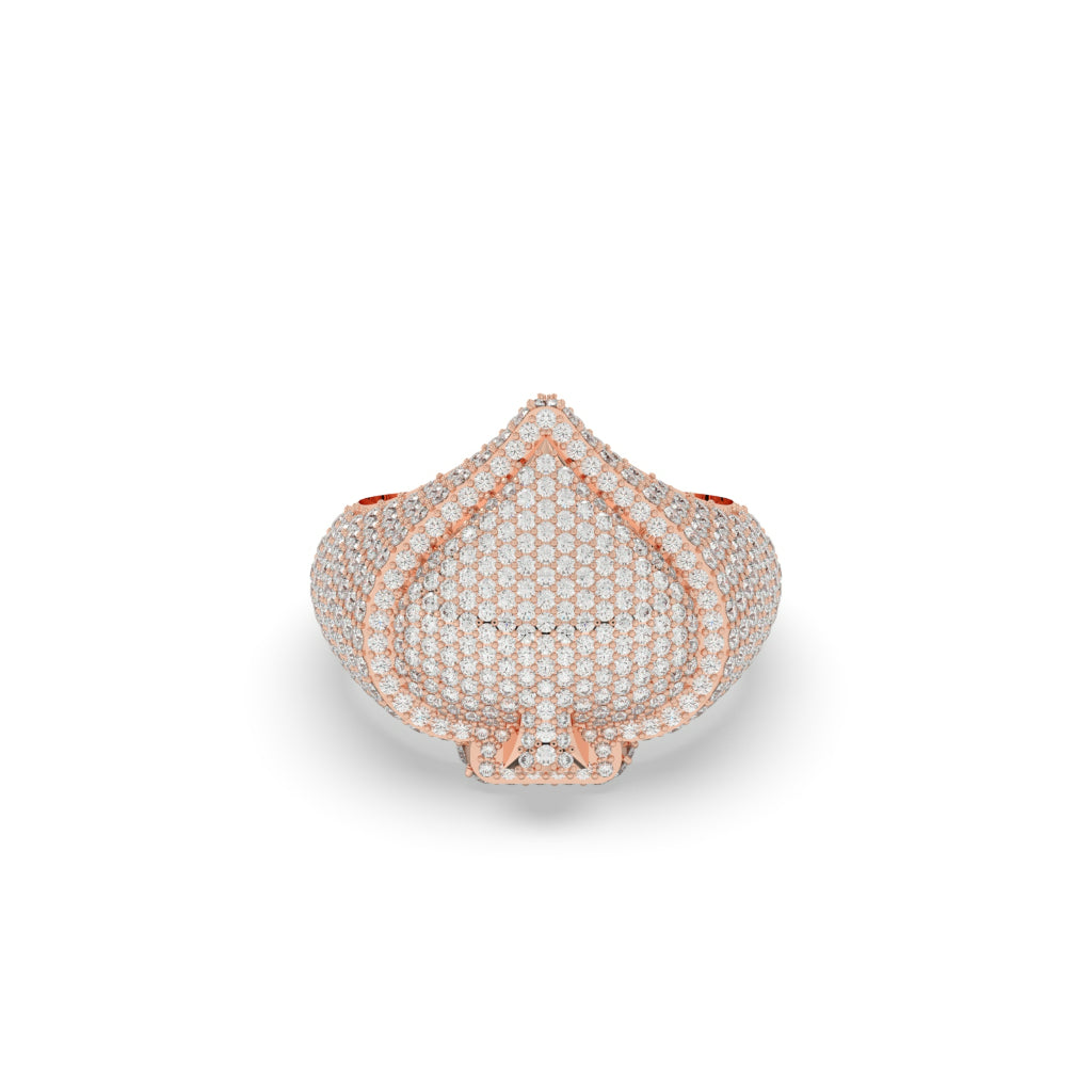 Luxury Spade Shape Diamond Ring