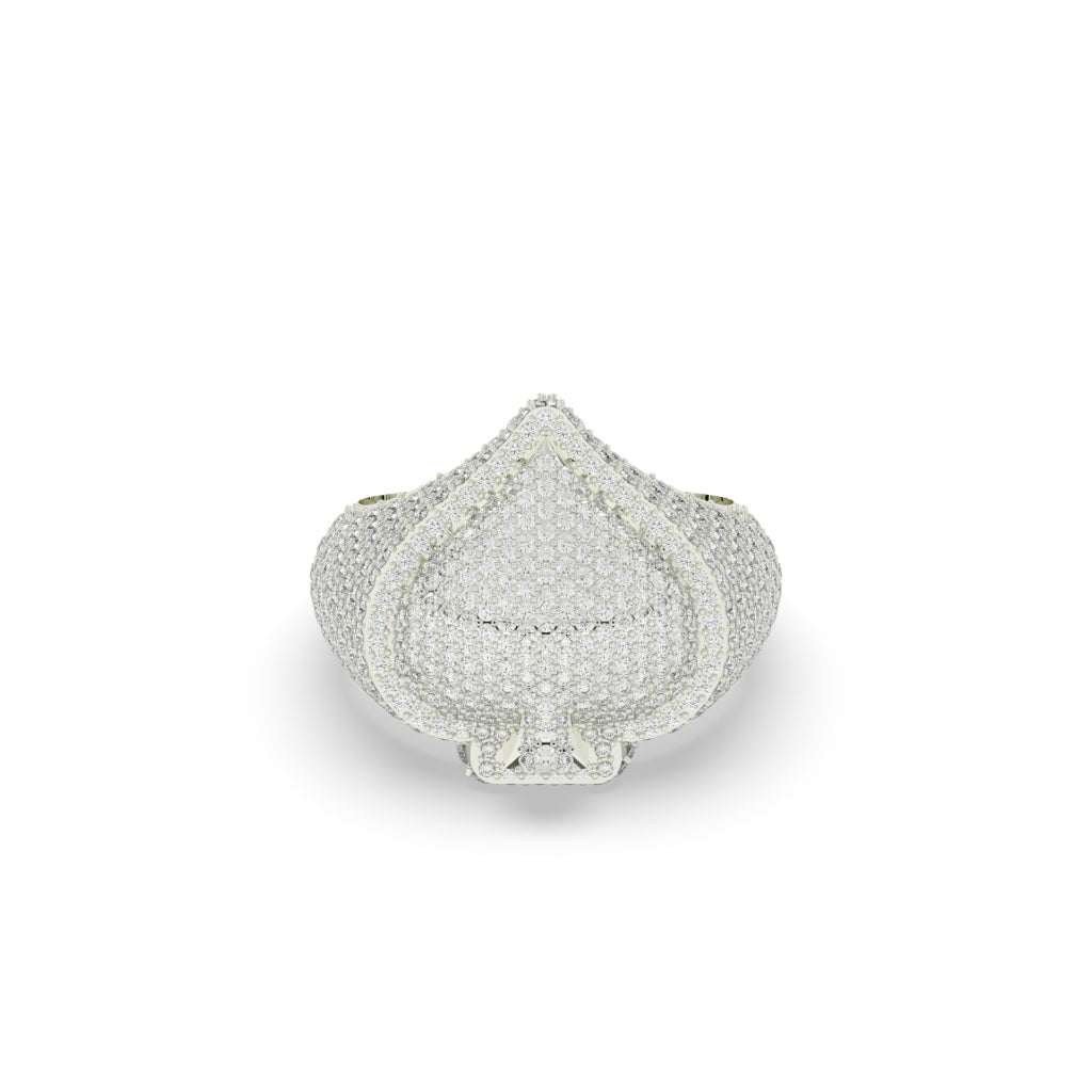 Luxury Spade Shape Diamond Ring