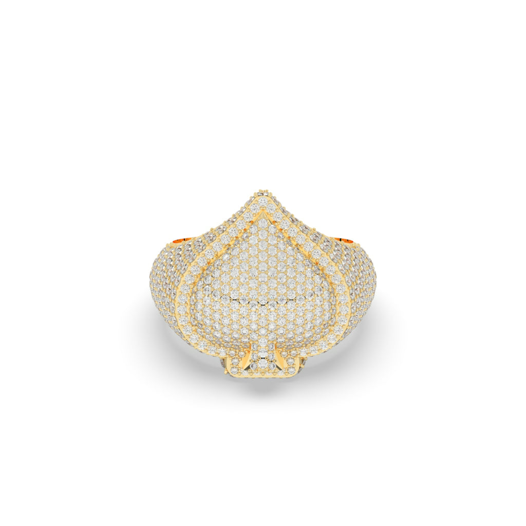 Luxury Spade Shape Diamond Ring