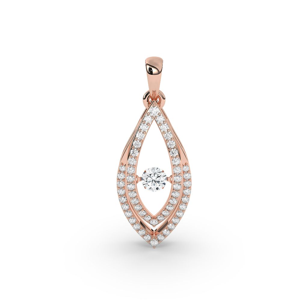Marquise Floating Diamond Pendant