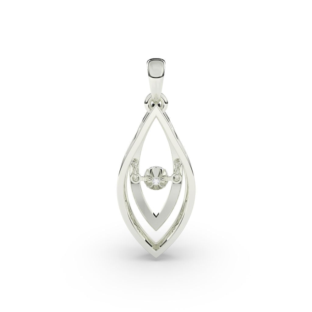 Marquise Floating Diamond Pendant