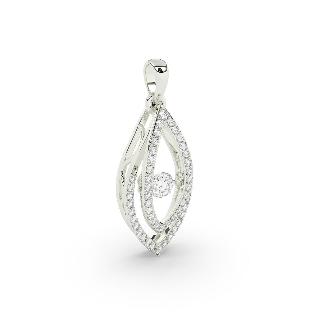 Marquise Floating Diamond Pendant