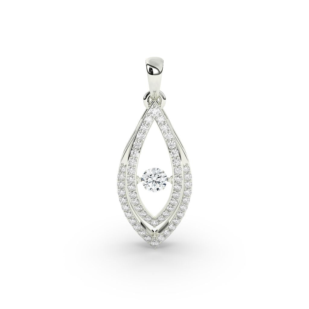 Marquise Floating Diamond Pendant