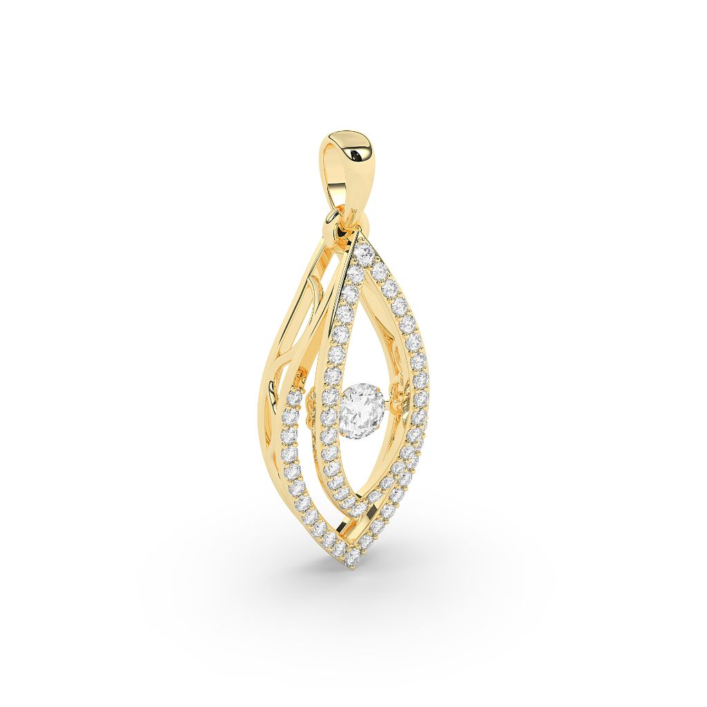Marquise Floating Diamond Pendant