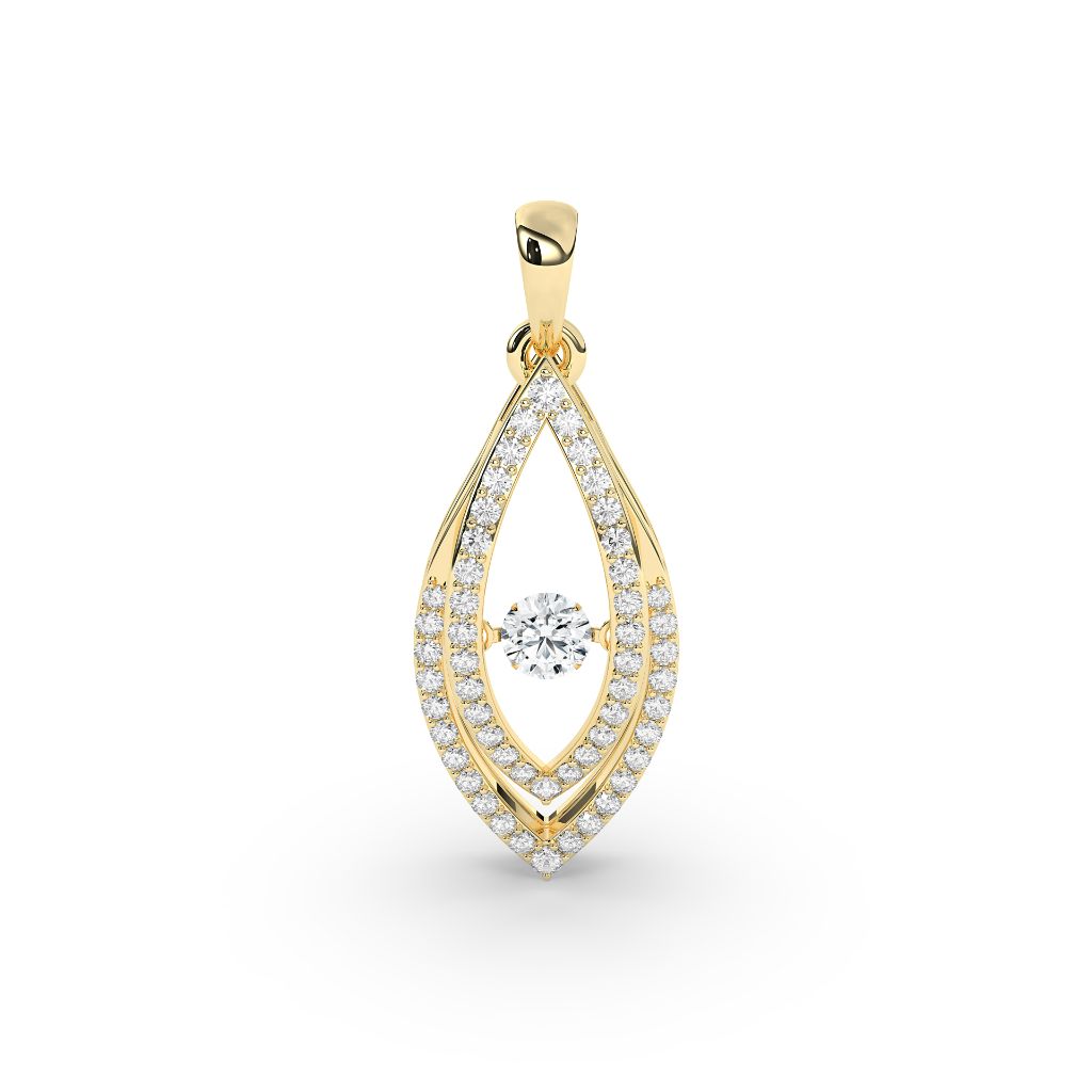 Marquise Floating Diamond Pendant